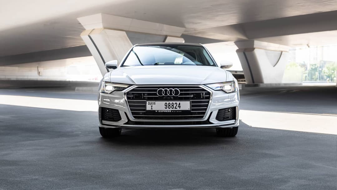 Audi A6 White listed for rent in Dubai