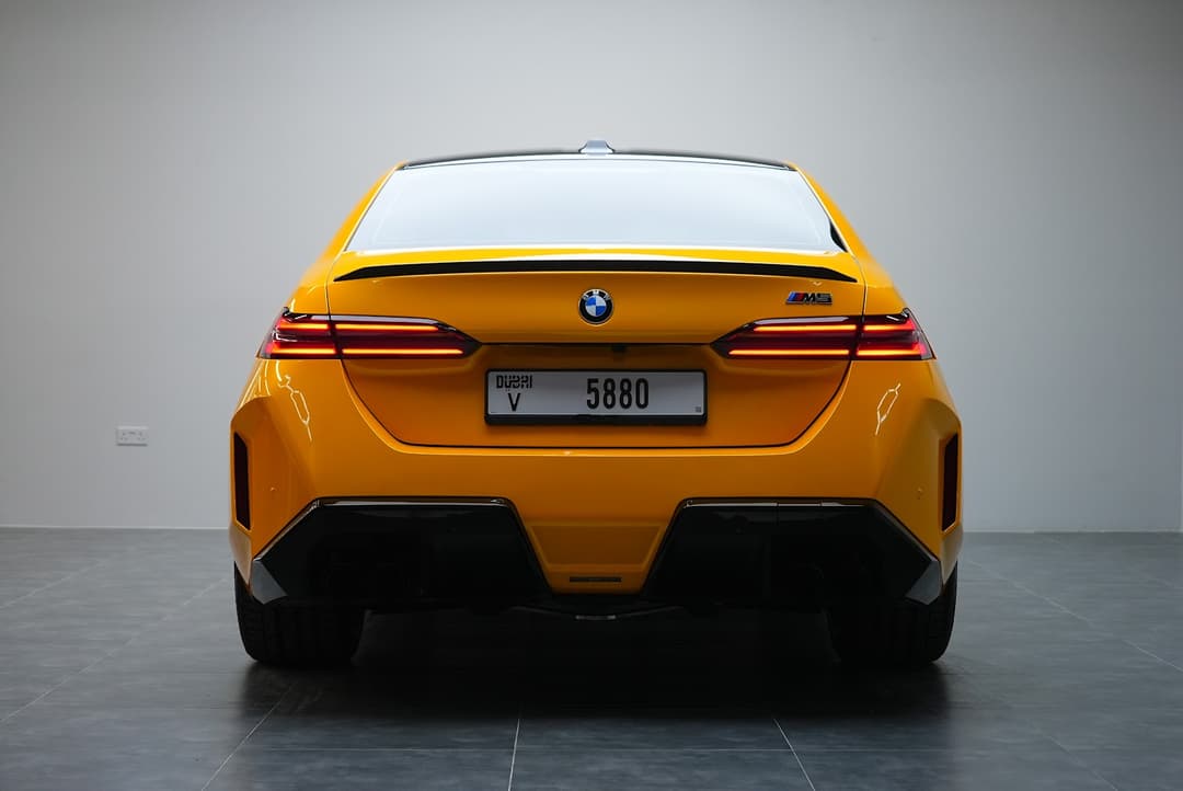 BMW M5 G90 Yellow listed for rent in Dubai