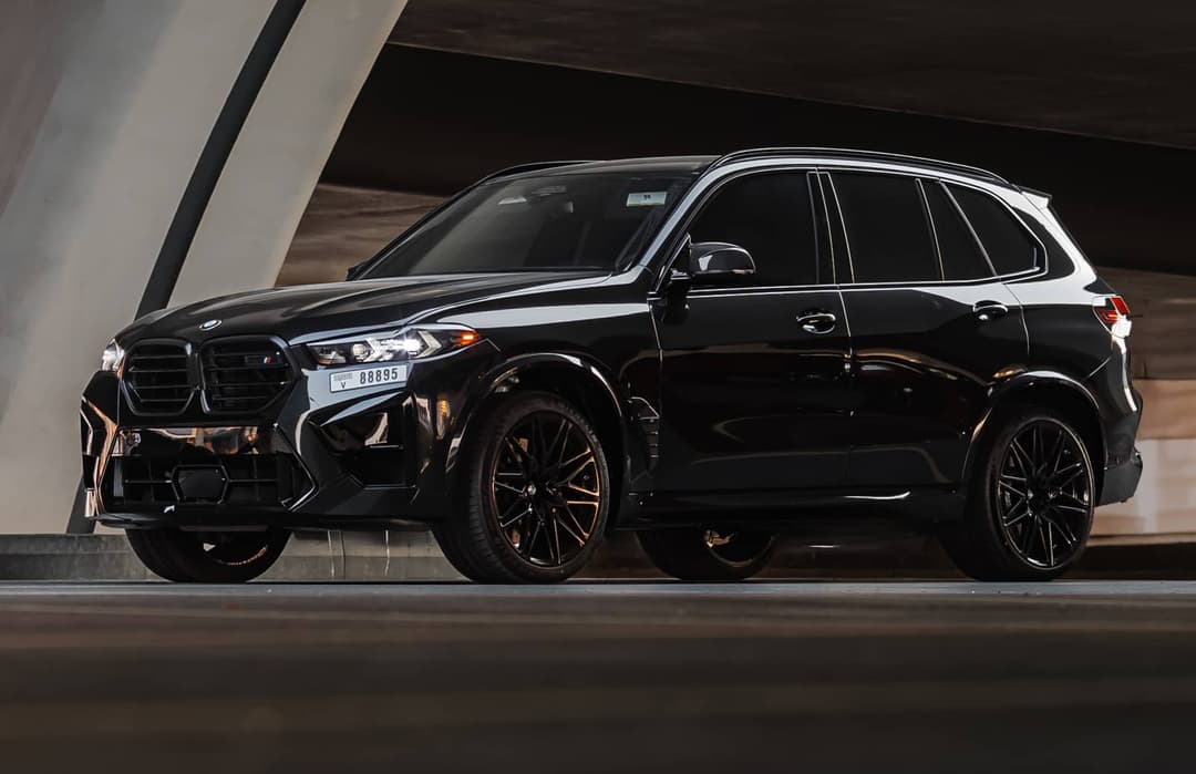 2025 BMW X5 M Black listed for rent in Dubai