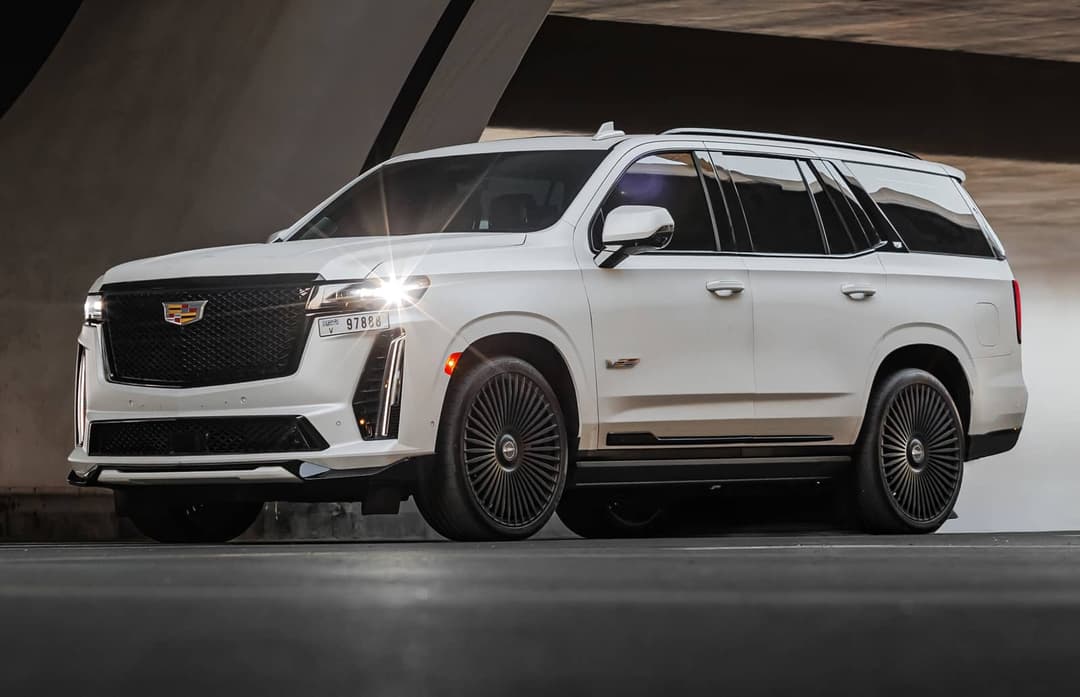 Cadillac Escalade V White listed for rent in Dubai