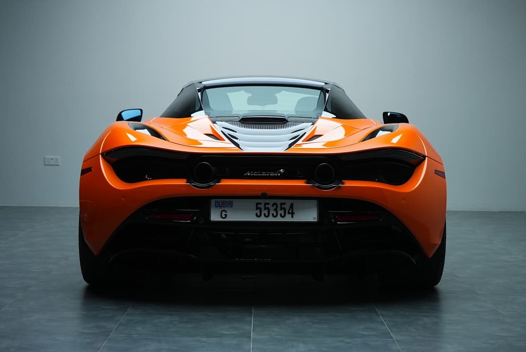 McLaren 720s Orange listed for rent in Dubai