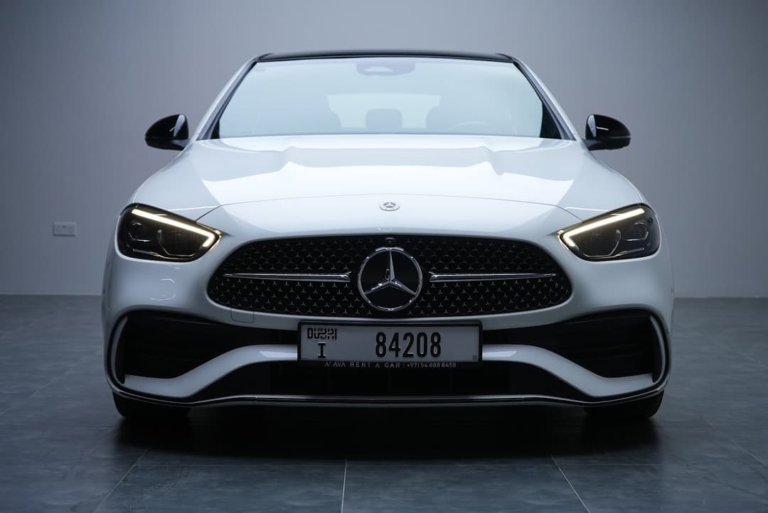 Mercedes-Benz C200 White listed for rent in Dubai