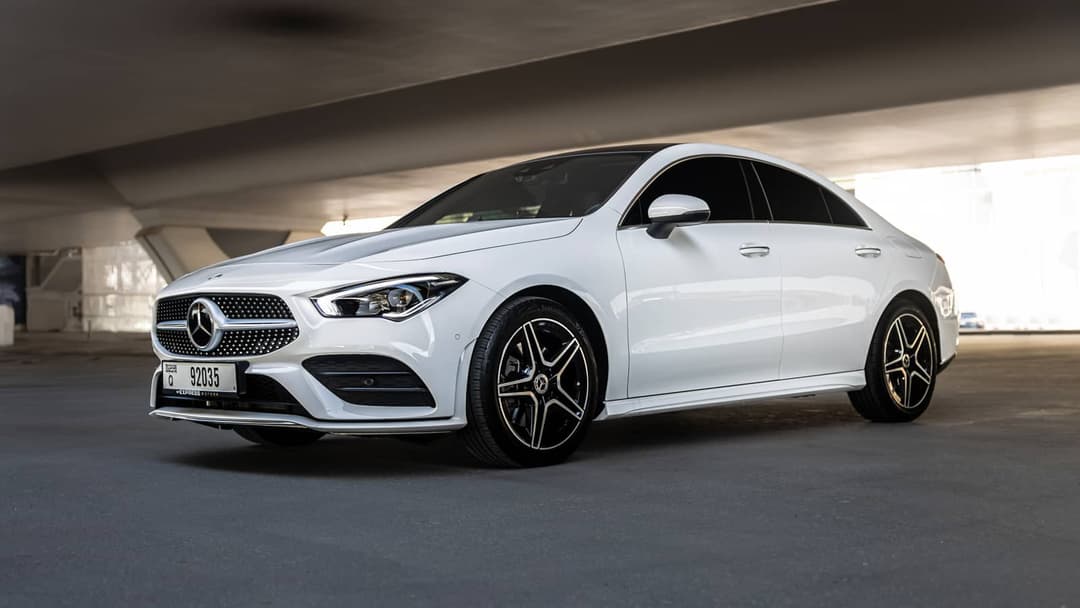 Mercedes-Benz Cla250 White listed for rent in Dubai