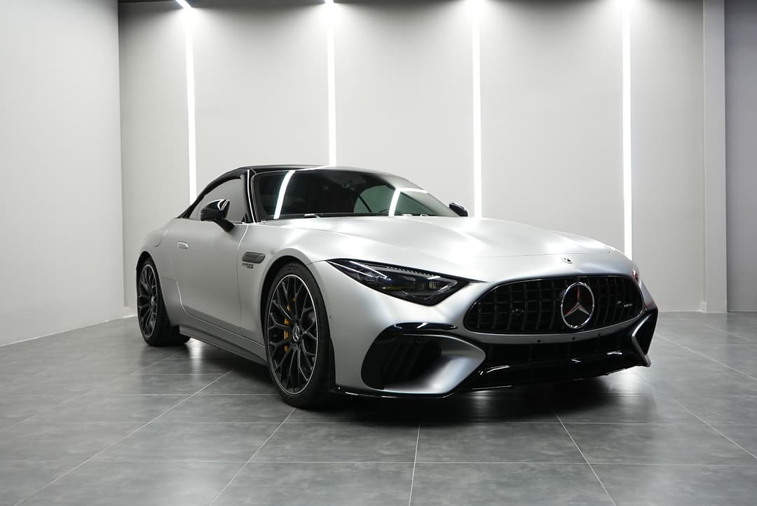 Mercedes-Benz Sl 63 AMG Grey listed for rent in Dubai