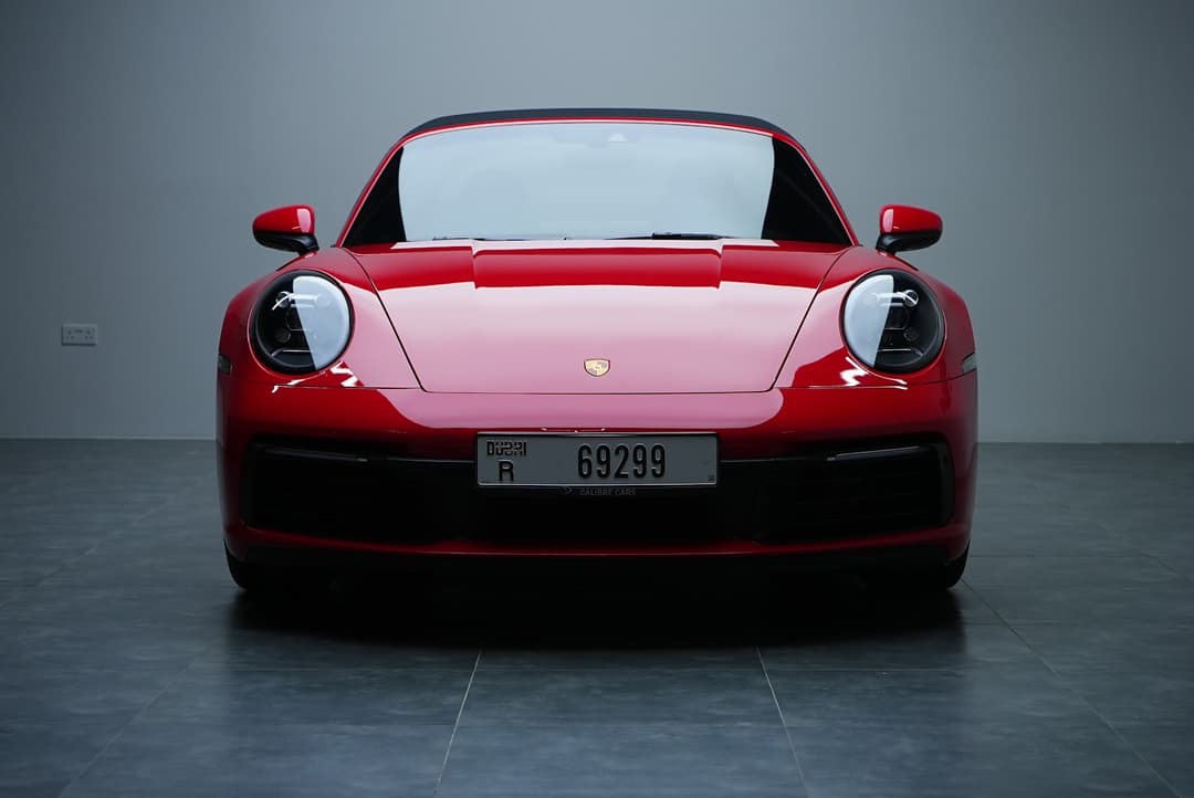 Porsche 911 Targa Red listed for rent in Dubai