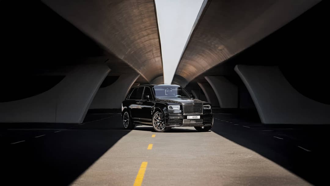 Rolls-Royce Cullinan Mansory Black listed for rent in Dubai